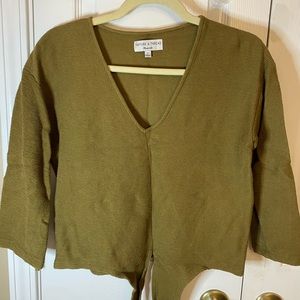 Madewell 3/4 length crop top